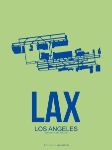 NAXART Studio - LAX Los Angeles Poster 1