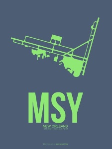 NAXART Studio - MSY New Orleans Poster 2