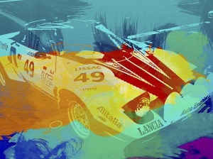 NAXART Studio - Lancia Stratos Watercolor 1