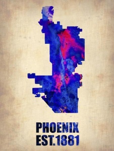 NAXART Studio - Phoenix Watercolor Map