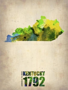 NAXART Studio - Kentucky Watercolor Map