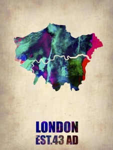 NAXART Studio - London Watercolor Poster