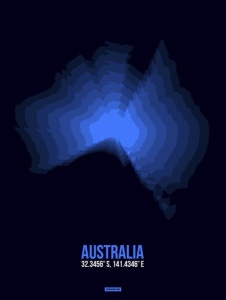 NAXART Studio - Australia Radiant Map 2