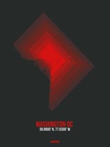 NAXART Studio - Washington DC Radiant Map 1