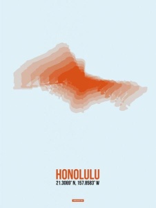 NAXART Studio - Honolulu Radiant Map 2