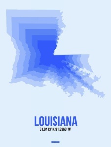 NAXART Studio - Louisiana Radiant Map 1