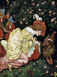 Walter Crane - Beauty and the Beast - In the Woods
