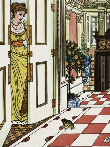 Walter Crane - Frog Prince - Greeting the Frog