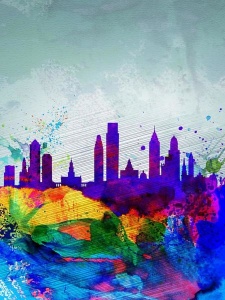 NAXART Studio - Philadelphia Watercolor Skyline