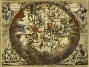 Andreas Cellarius - Maps of the Heavens: Haemisphaerium Stellatum Australe Aequali
