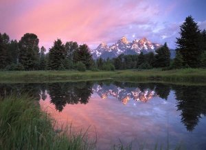 Tim Fitzharris - Grand Teton Range at Schwabacher Landing,  Grand Teton NP, Wyoming