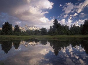 Tim Fitzharris - Grand Teton Range at Schwabacher Landing,  Grand Teton NP, Wyoming