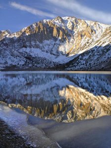 Tim Fitzharris - Laurel Mountain reflected in Convict Lake, eastern Sierra Nevada, California