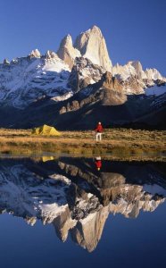 Colin Monteath - Trekkers camp under Mount Fitzroy, Los Glaciares NP, Patagonia, Argentina