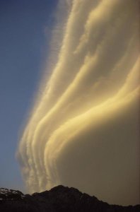 Ian Whitehouse - Sunset on storm clouds near Mount Cook, New Zealand