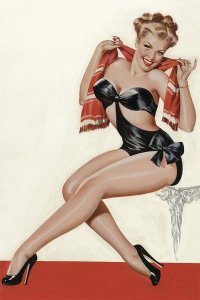 Peter Driben - Mid-Century Pin-Ups - Wink Magazine - Silk Stockings & High Heels