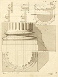 Giuseppe Vannini - Plate 53 for Elements of Civil Architecture, ca. 1818-1850