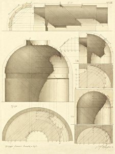 Giuseppe Vannini - Plate 51 for Elements of Civil Architecture, ca. 1818-1850