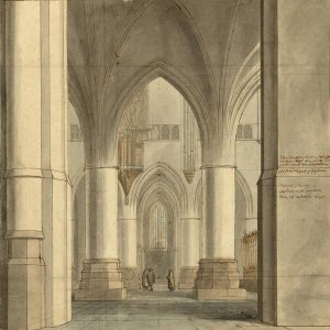 Pieter Jansz. Saenredam - The Choir and North Ambulatory of the Church of Saint Bavo, Haarlem, 1634