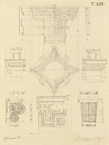 Giuseppe Vannini - Plate 30 for Elements of Civil Architecture, ca. 1818-1850