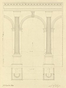 Giuseppe Vannini - Plate 28 for Elements of Civil Architecture, ca. 1818-1850