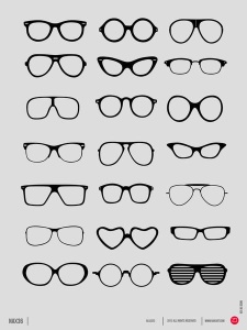 NAXART Studio - Vintage Glasses Poster 1