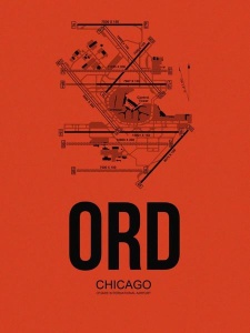 NAXART Studio - ORD Chicago Airport Orange