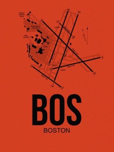 NAXART Studio - BOS Boston Airport Orange