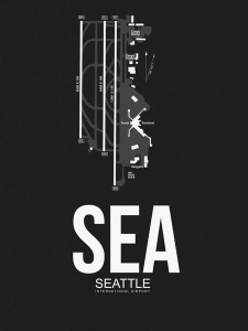 NAXART Studio - SEA Seattle Airport Black