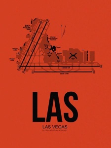 NAXART Studio - LAS Las Vegas Airport Orange