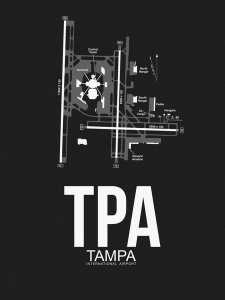 NAXART Studio - TPA Tampa Airport Black