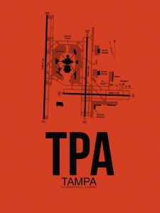 NAXART Studio - TPA Tampa Airport Orange