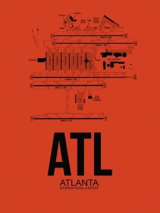 NAXART Studio - ATL Atlanta Airport Orange