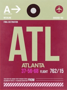 NAXART Studio - ATL Atlanta Luggage Tag 2