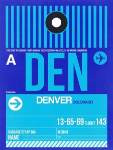 NAXART Studio - DEN Denver Luggage Tag 2