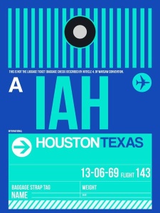 NAXART Studio - IAH Houston Luggage Tag 2