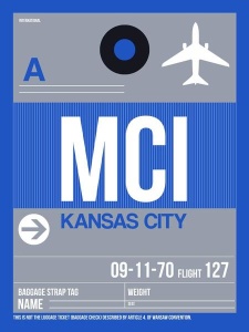 NAXART Studio - MCI Kansas City Luggage Tag 2