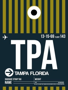 NAXART Studio - TPA Tampa Luggage Tag 2