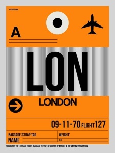 NAXART Studio - LON London Luggage Tag 1