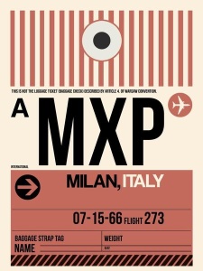 NAXART Studio - MXP Milan Luggage Tag 1