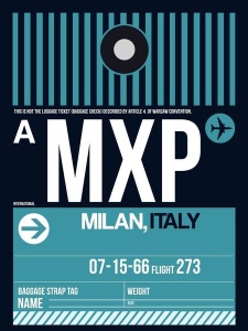 NAXART Studio - MXP Milan Luggage Tag 2
