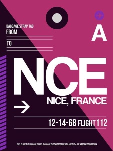 NAXART Studio - NCE Nice Luggage Tag 1