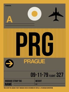 NAXART Studio - PRG Prague Luggage Tag 1