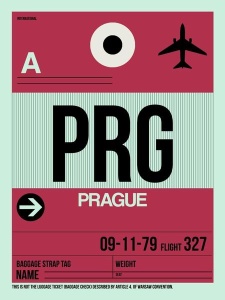 NAXART Studio - PRG Prague Luggage Tag 2
