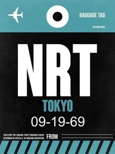 NAXART Studio - NRT Tokyo Luggage Tag 2