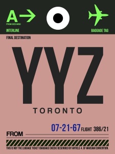 NAXART Studio - YYZ Toronto Luggage Tag 2