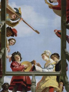 Gerrit van Honthorst - Musical Group on a Balcony