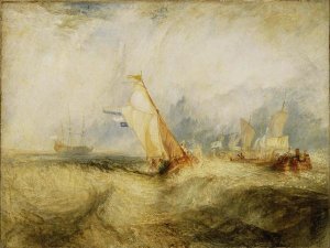 Joseph M.W. Turner - Van Tromp, going about to please his Masters, Ships a Sea, getting a Good Wetting,