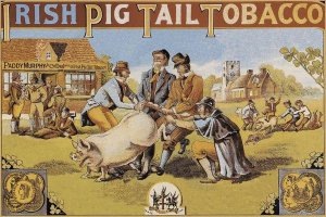 Advertisement - Pigs and Pork: Irish Pig Tail Tobacco