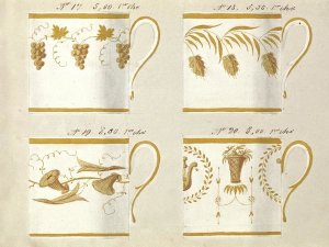 Honoré - Quatre tasses du 1er choix, ca. 1800-1820
